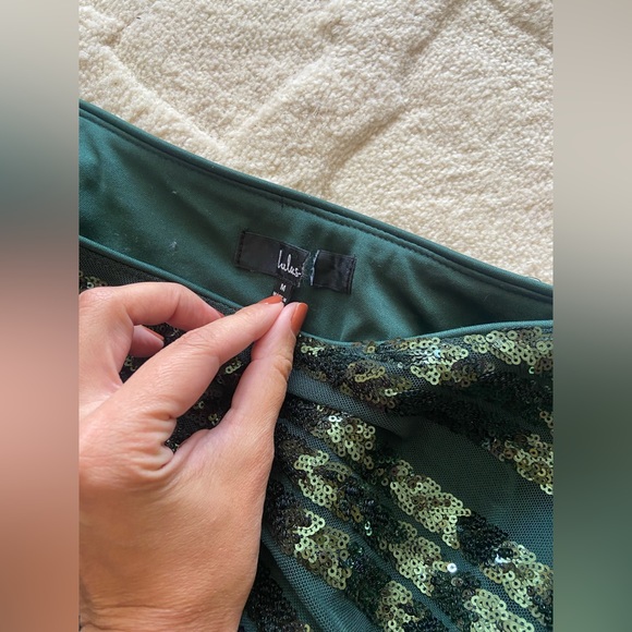 Lulus Rendezvous With You dark green dress - Picture 10 of 12